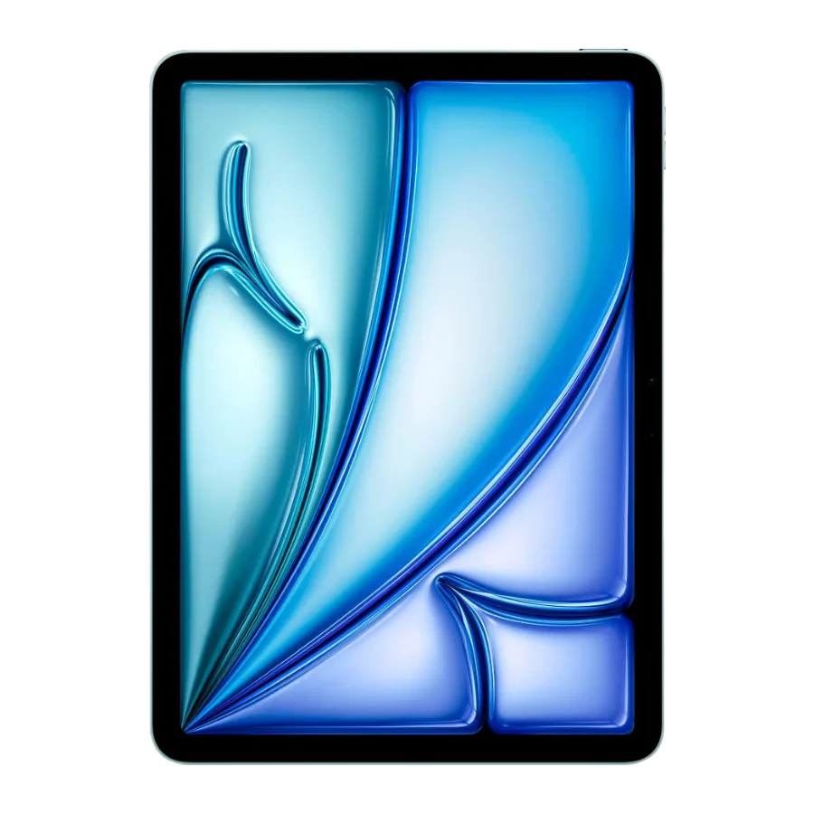 iPad Air 13 pouces M3 (2025) bleu, vu de face