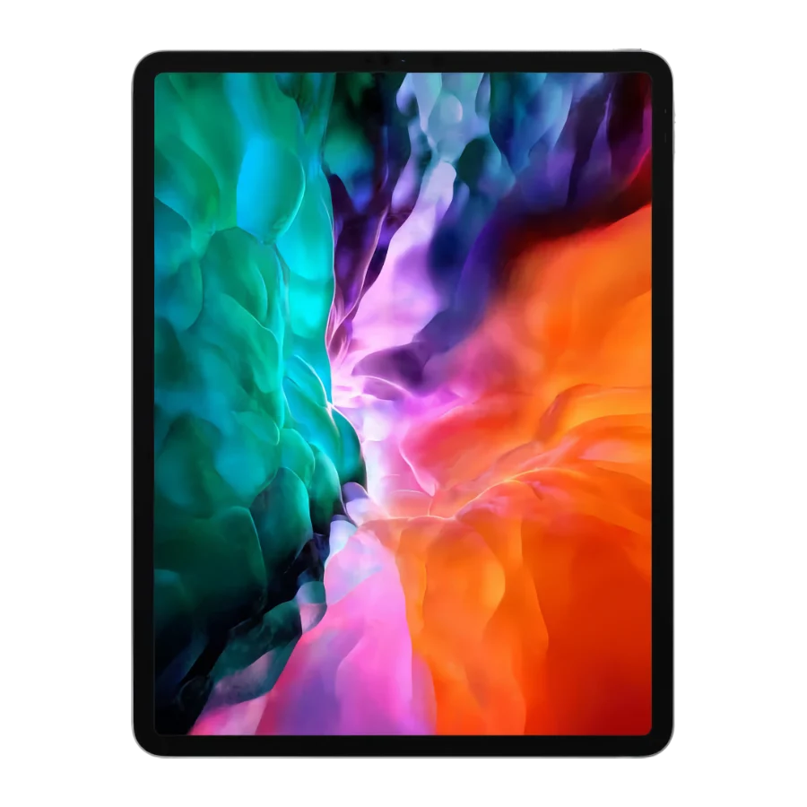 iPad Pro 12,9 pouces 4e génération (2020) gris sidéral, vu de face