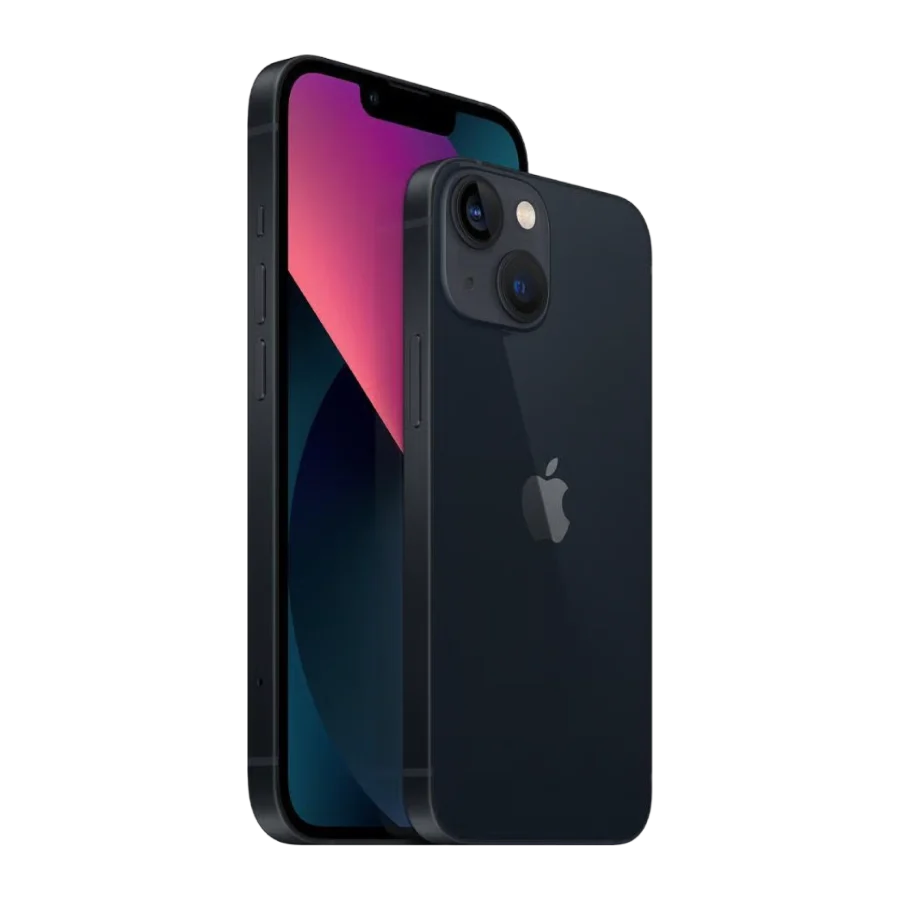 iPhone 13 minuit, vu de face