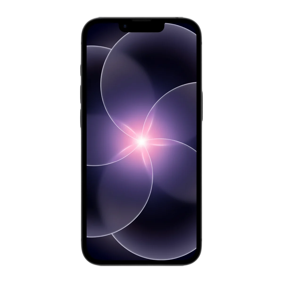 iPhone 17e noir, vu de face