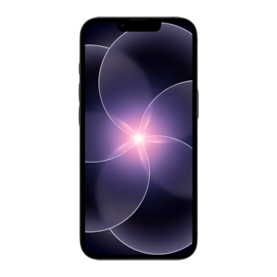 iPhone 17e noir, vu de face