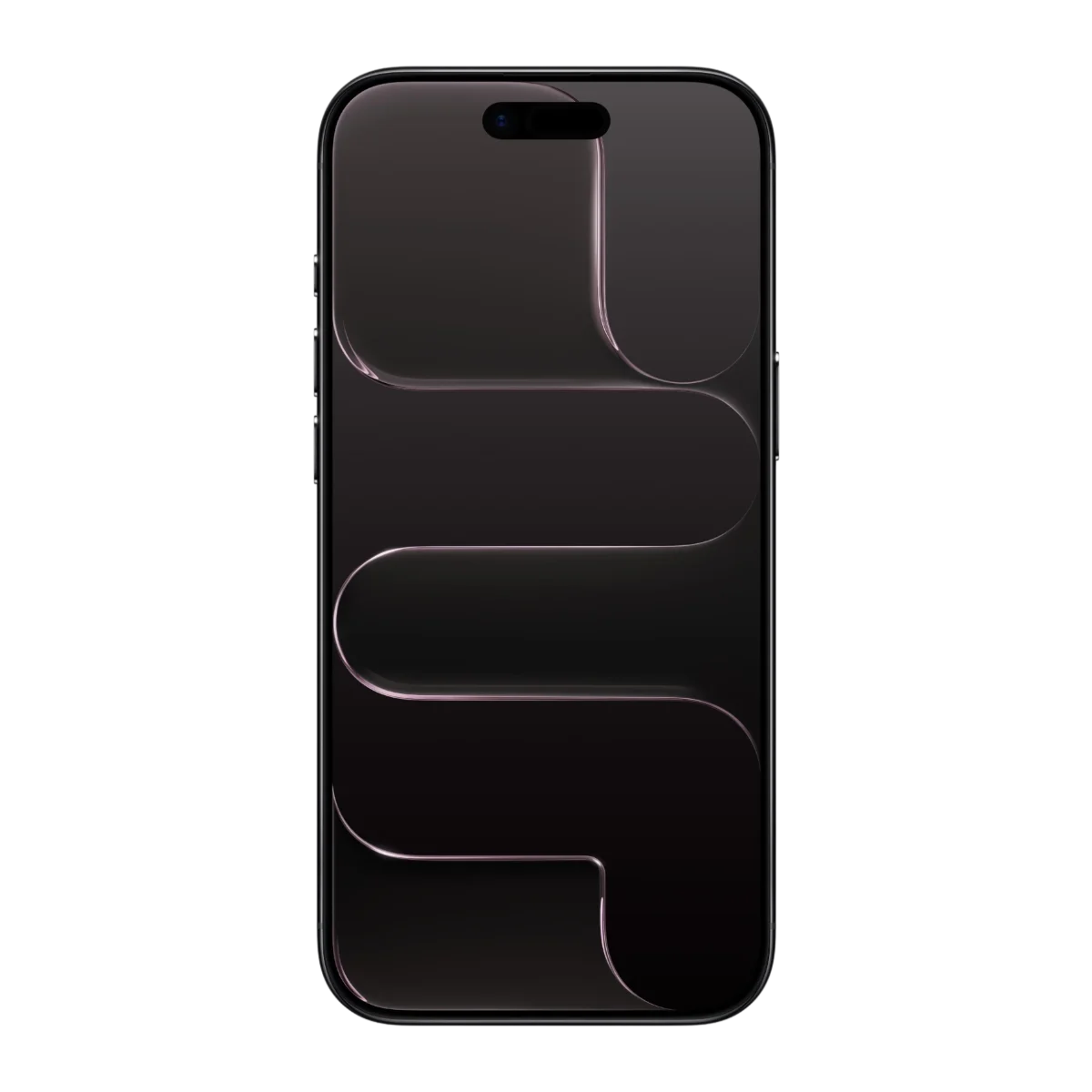 iPhone Air noir sidéral, vu de face