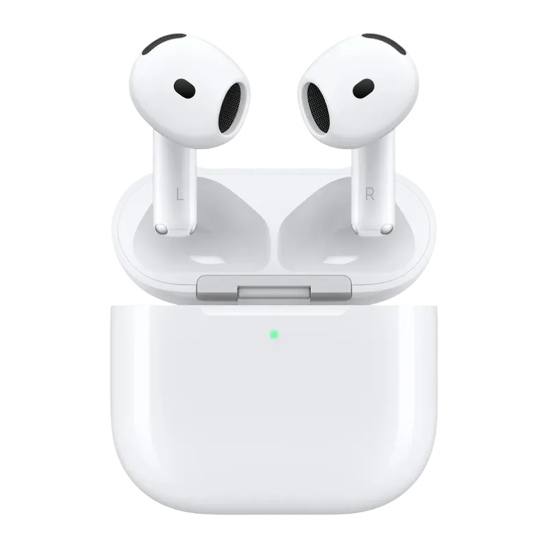 AirPods 4, avec leur boîtier de charge