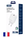 Adaptateur secteur USB-A (22.5W) JELLICO AK165 Blanc